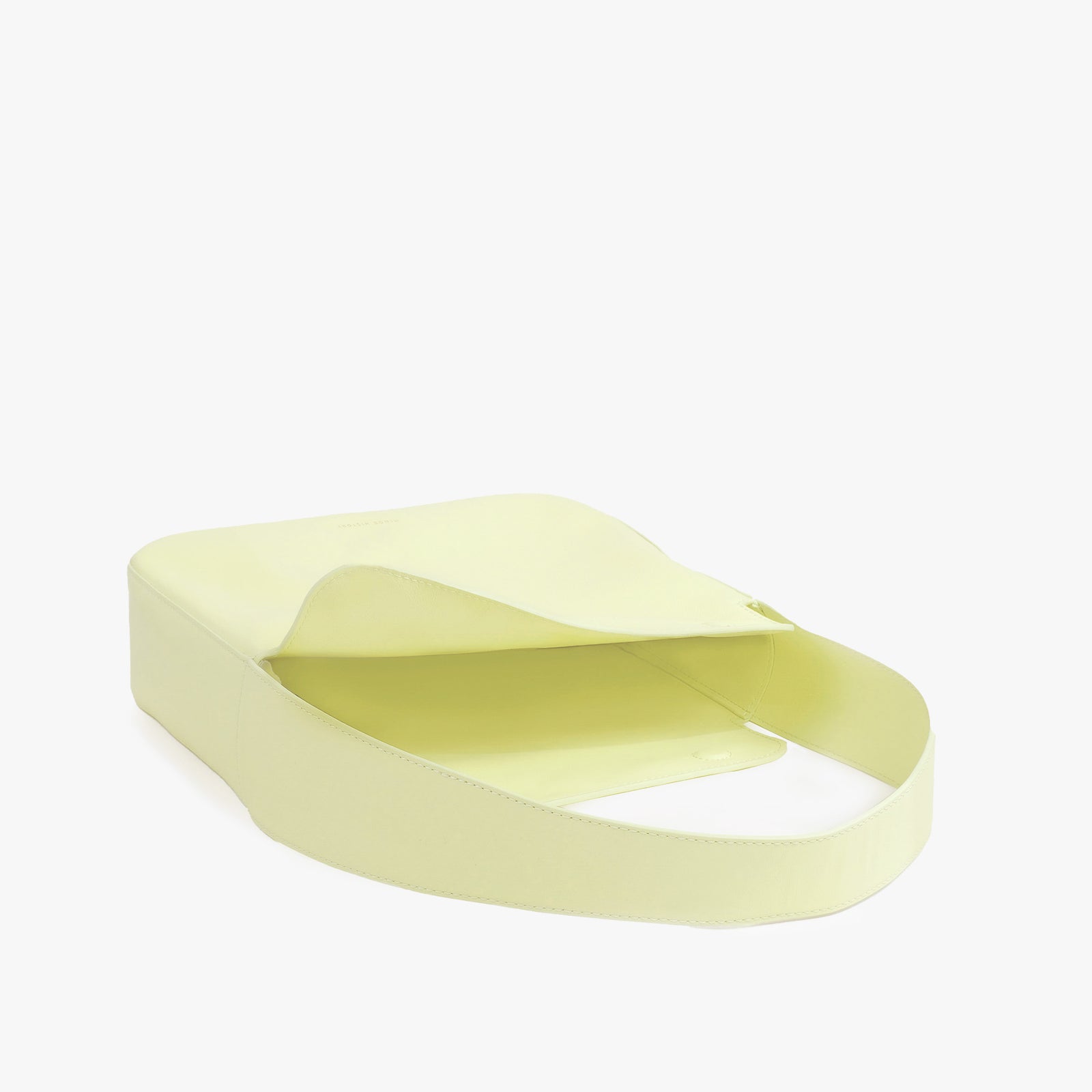 Frame Bag in limelight green full-grain leather, vibrant citrus-toned statement bag for summer looks