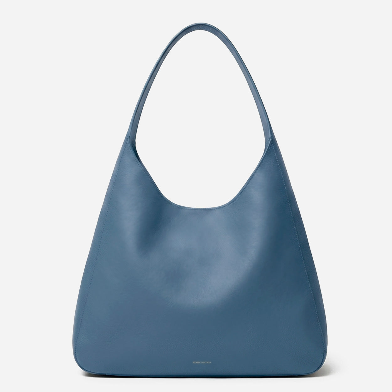 Blue handbag on a light gray background - Chambray