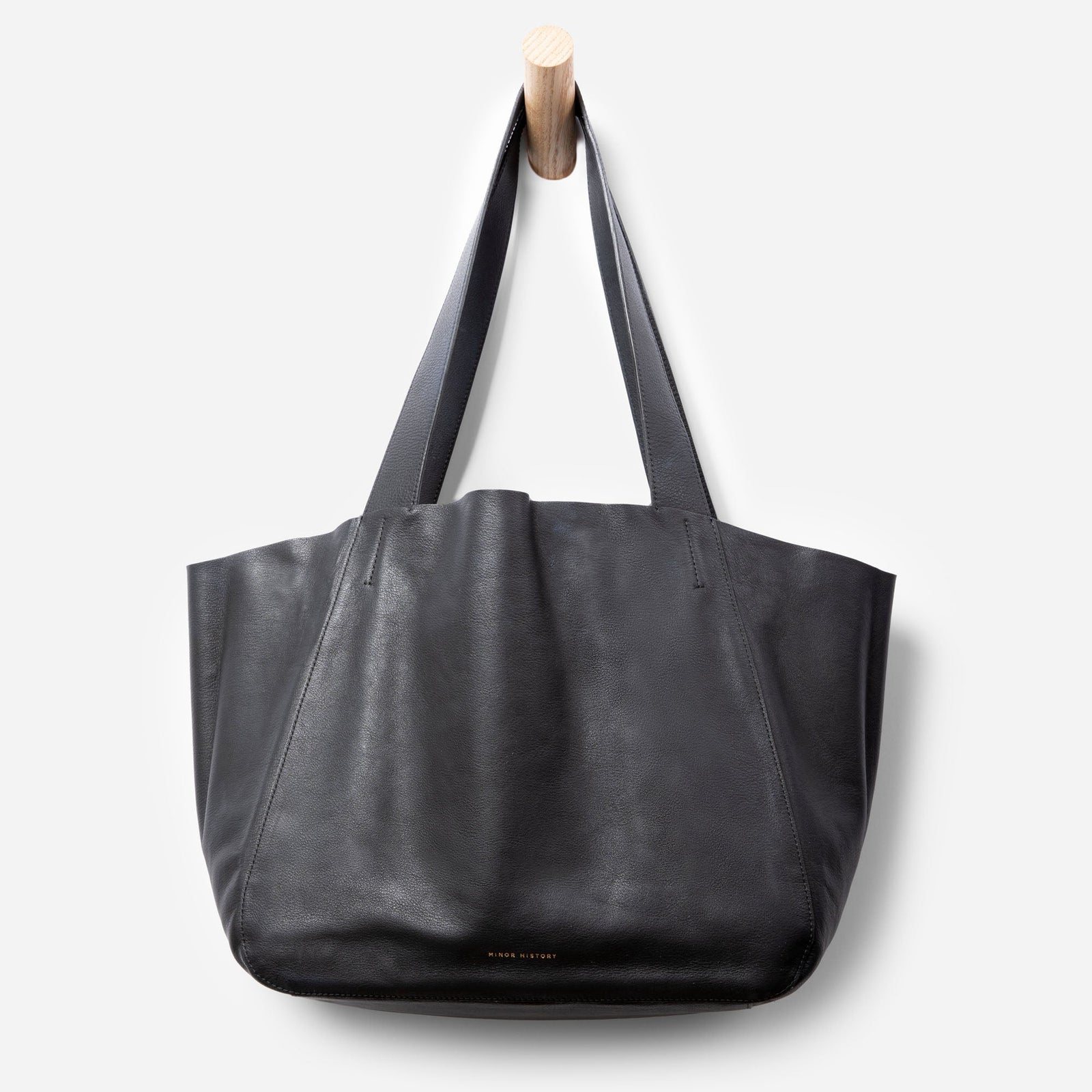High-resolution photo of Minor History Times Tote showing premium craftsmanship