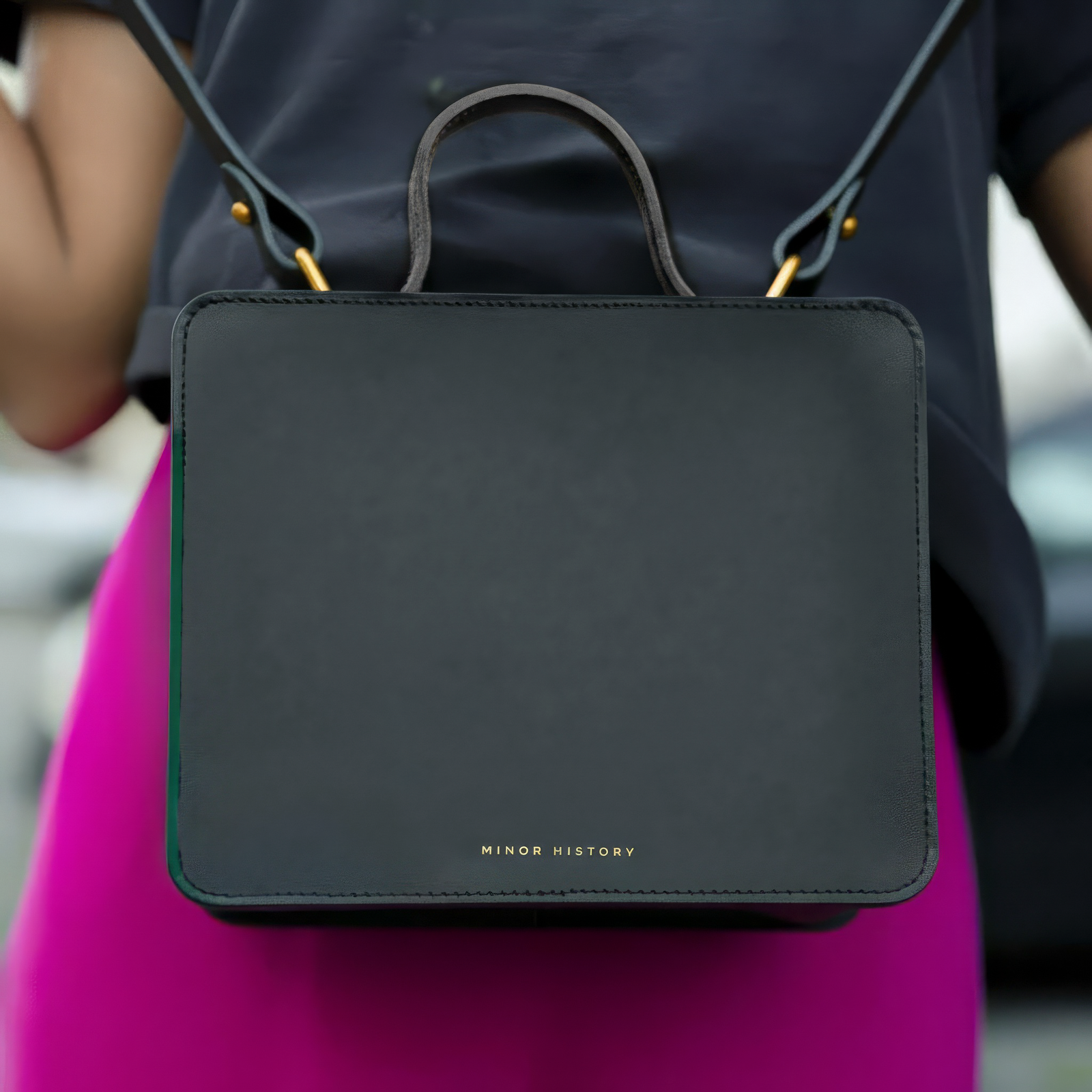 The Box Top Handle Crossbody