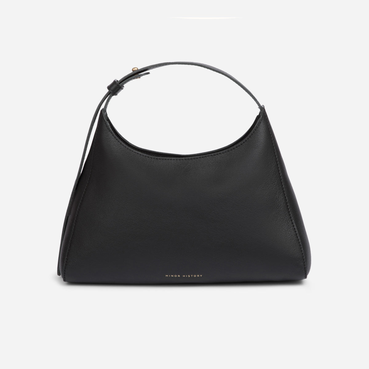 Black Overtime Tote Bag in premium full-grain leather with structured design