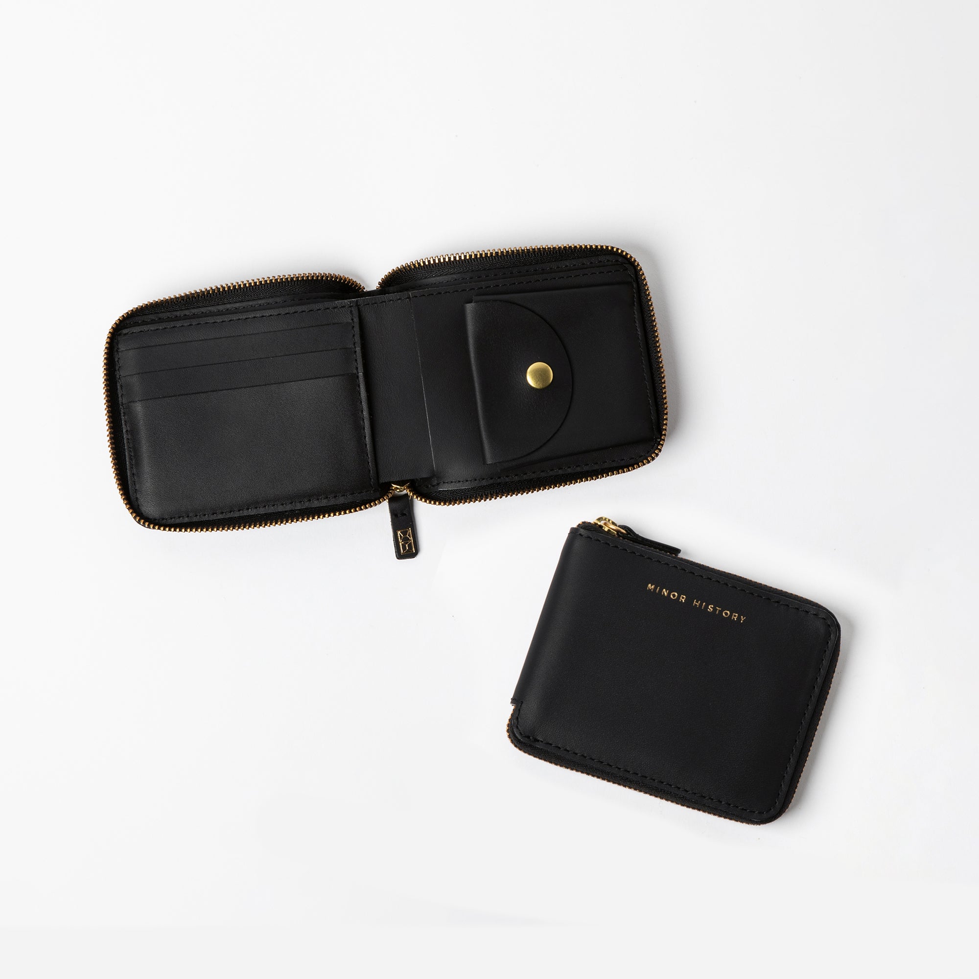 The Coupe | Slim Leather Zip Around Wallet - Minor History