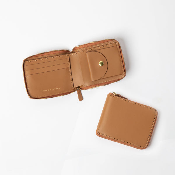 小物 Middle Leather Wallet The Coupe | Slim Leather Zip Around Wallet - Minor History