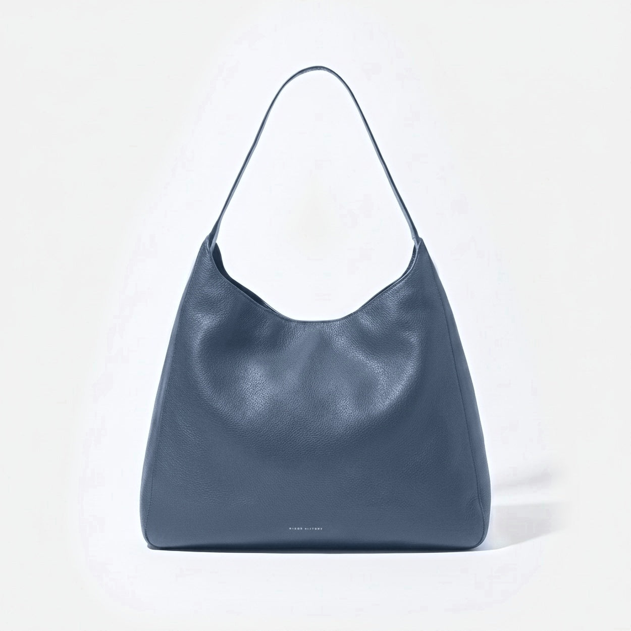 Overtime Tote in full-grain leather, open view showing spacious interior - Black
