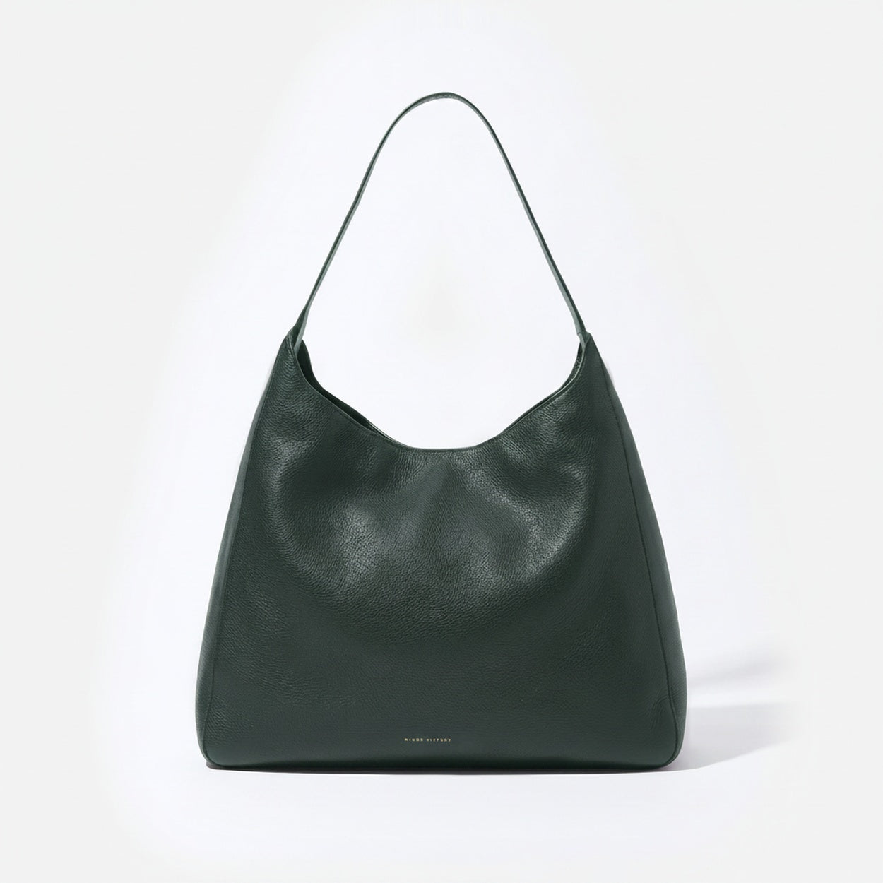 Overtime Tote in full-grain leather, open view showing spacious interior - Black