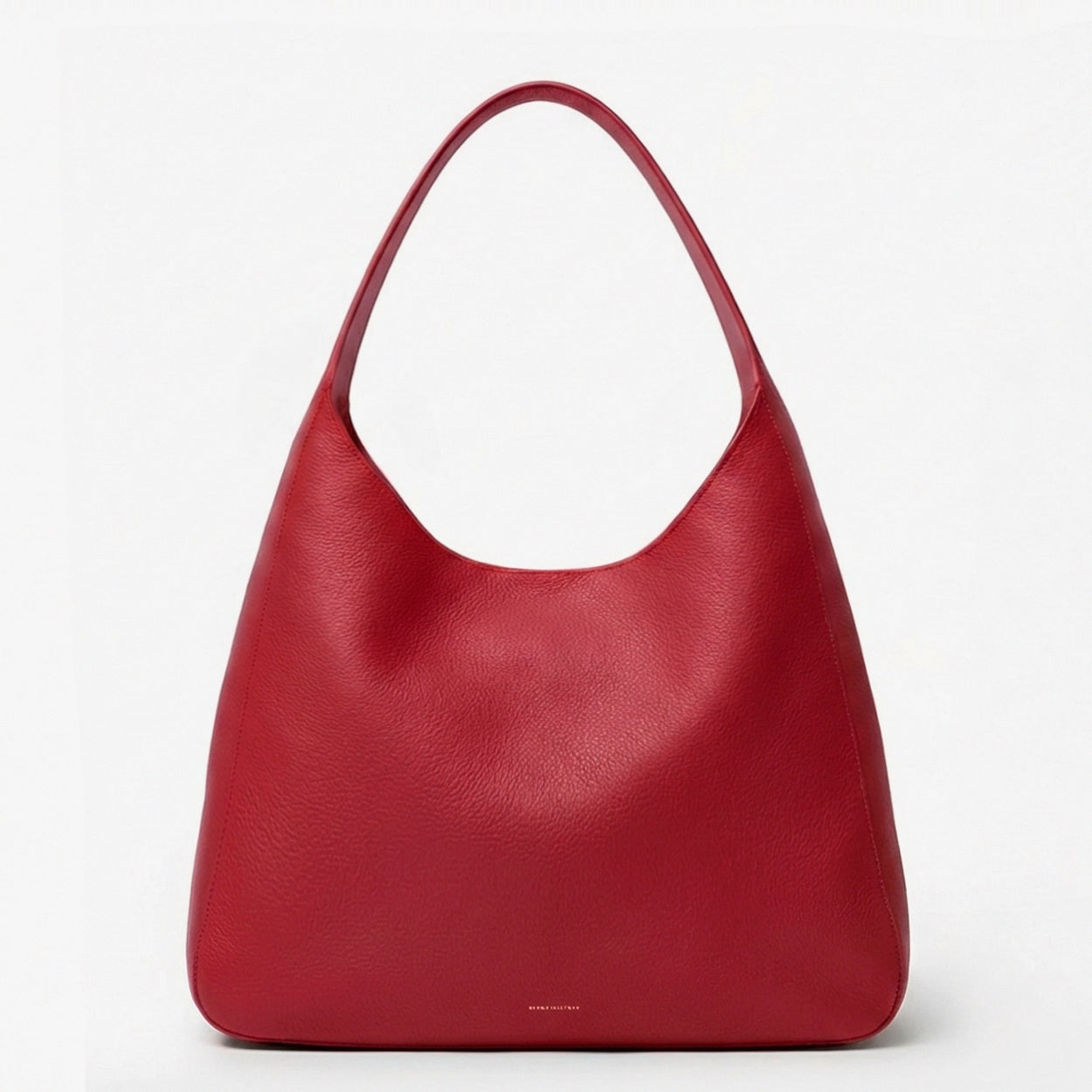 Overtime Tote in full-grain leather, open view showing spacious interior - Black