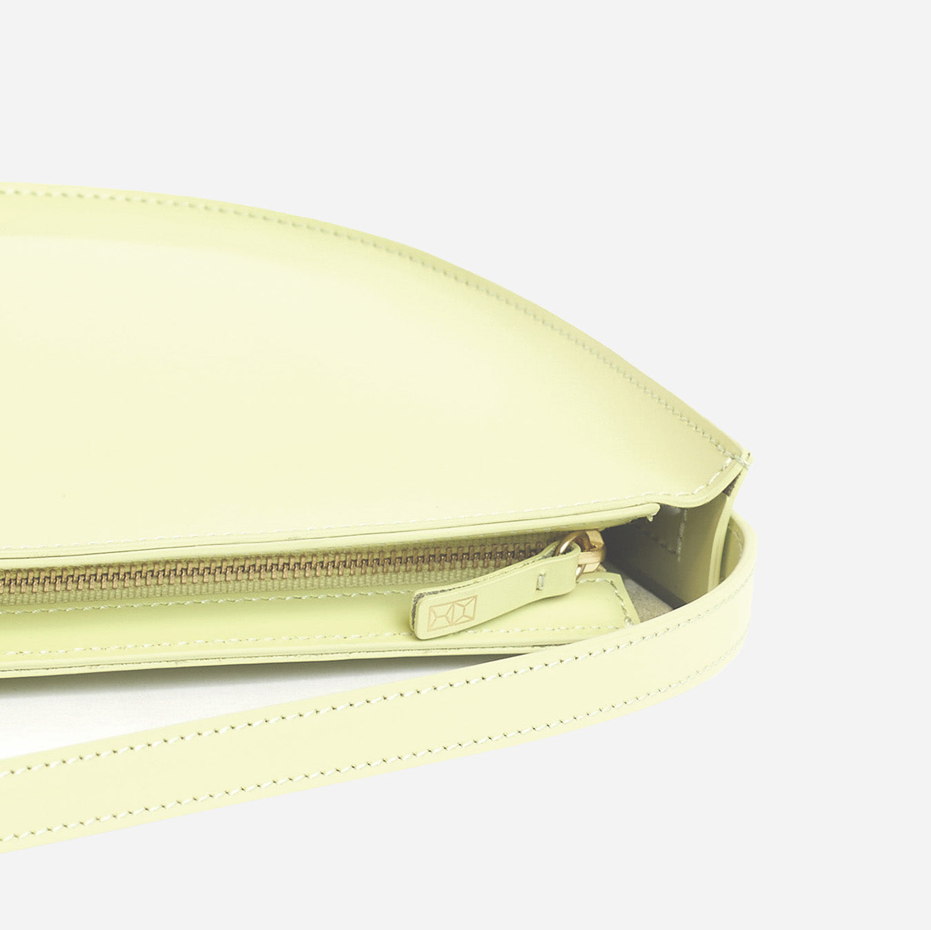 Minor History Sidekick Crossbody in bright limelight yellow leather