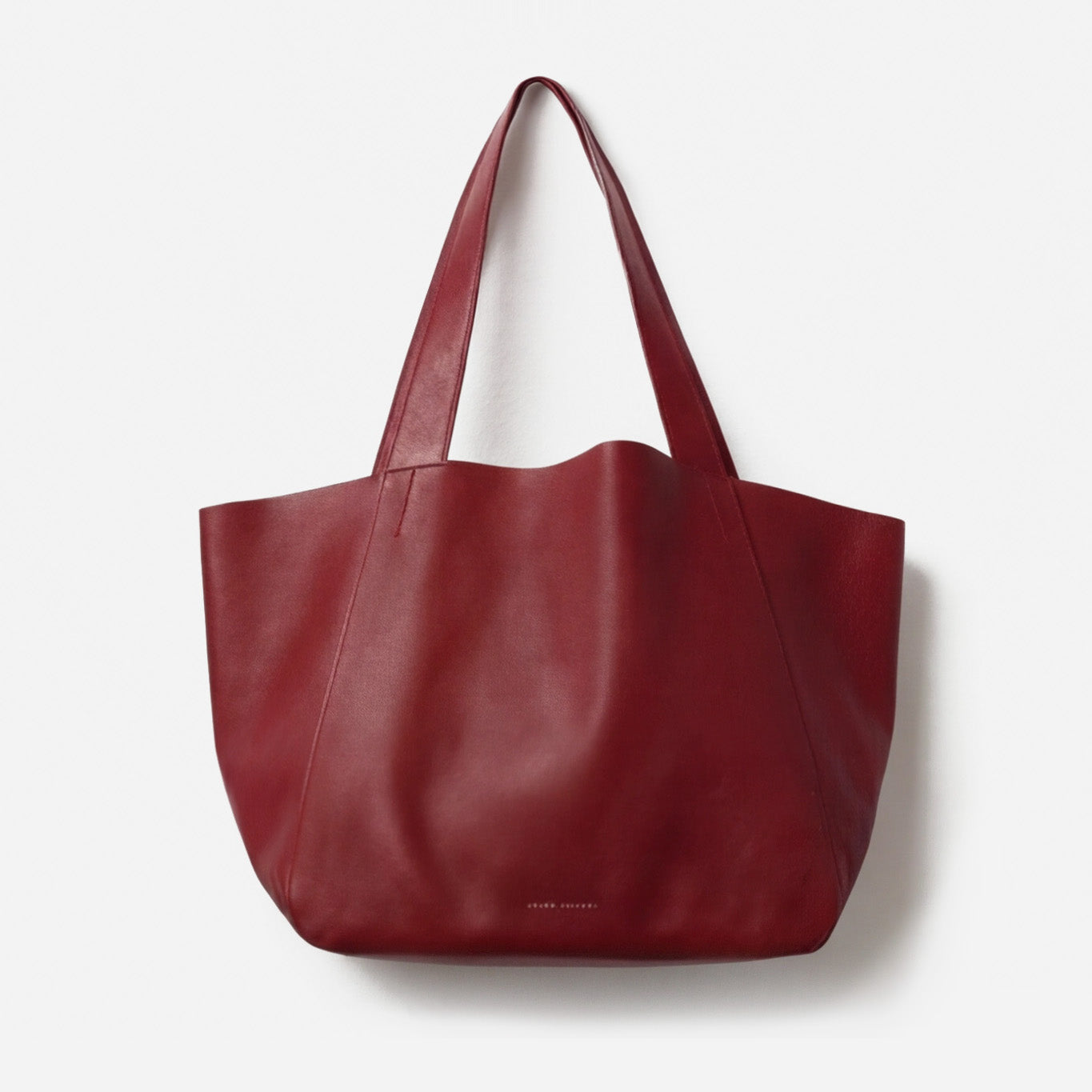 Red tote bag on a white background - Cherry Cola