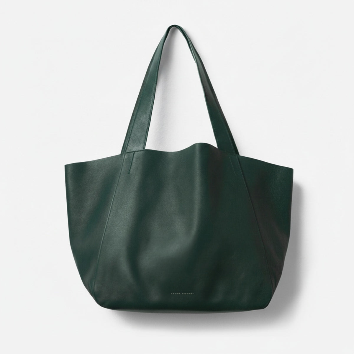Black tote bag on a white background - Evergreen
